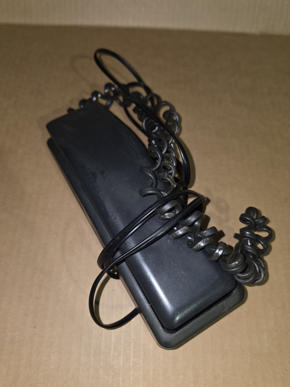 1986 Northern Telecom Solo Desk Wall Phone Dark Grey Black Canada Retro